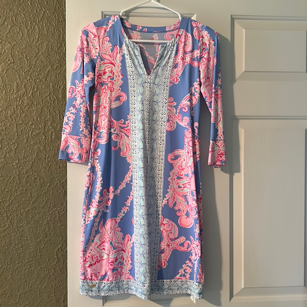 Lilly Pulitzer, XXS, pink & blue dress
